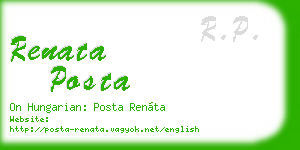 renata posta business card